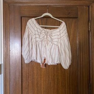 Cropped Free People Blouse
